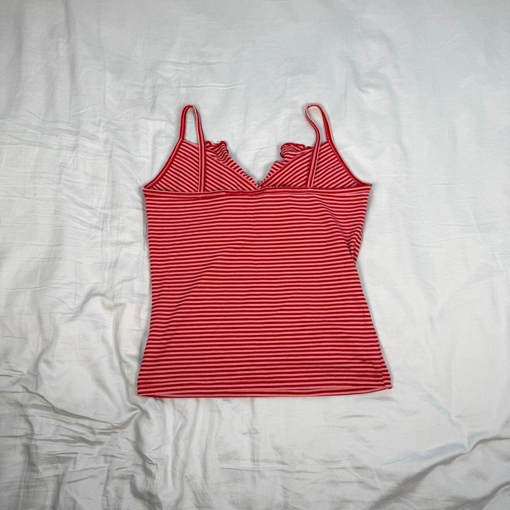 Vintage y2k Energie red & white striped babydoll tank top - Picture 4 of 5